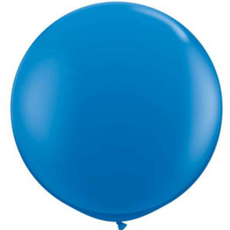 (image for) Round Latex Balloon ~ Blue (Float time 48 hrs)